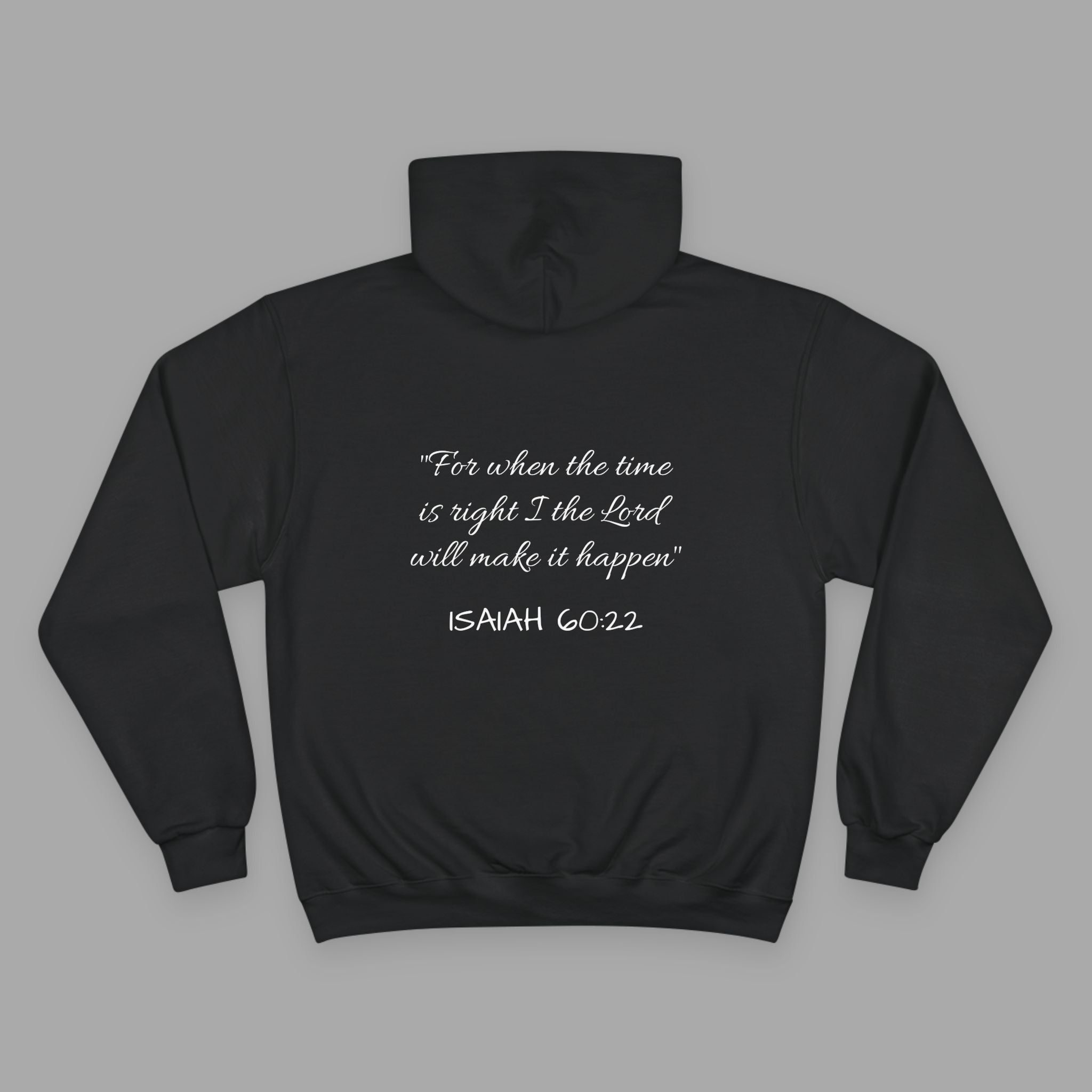 Inspirational Isaiah 60:22 Hoodie — OYD Script Christian Pullover