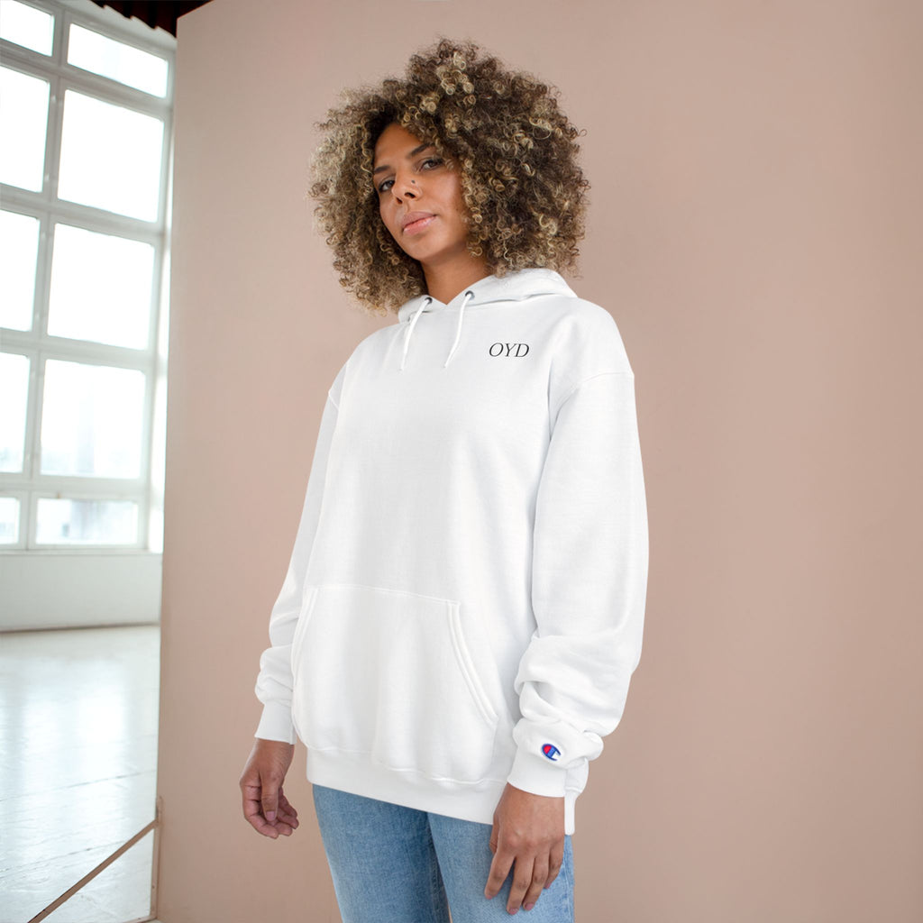 Champion Hoodie — White “Isaiah 60:22” Inspirational Pullover
