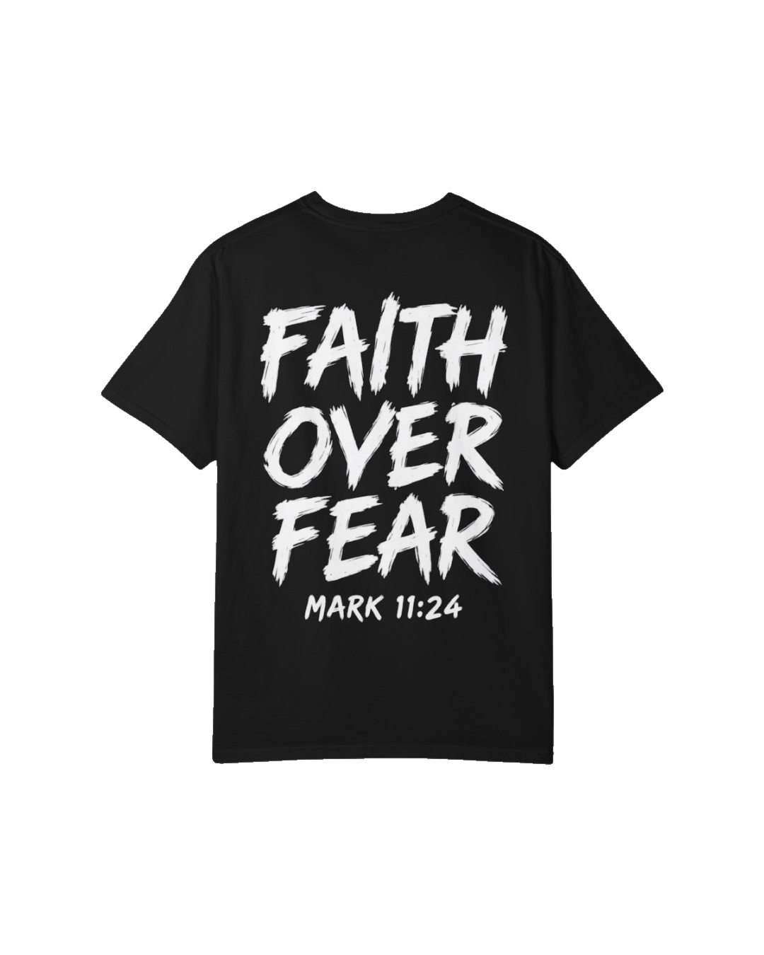 Faith Over Fear Tee — Black